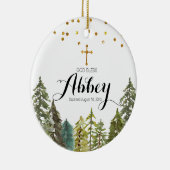 Kerstmis Baptisme Ornament God zegene (Rechts)