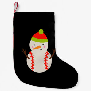 Kerstmis - Baseball Snowman Kleine Kerstsok