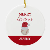 Kerstmis Baseball Sport Ball Aangepaste naam