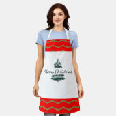 Kerstmis Basic All-Over Print Schort (Gedragen)