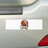 Kerstmis Basketbal Bumpersticker (Op auto)