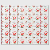 Kerstmis basketbal cadeaupapier (Vlak)