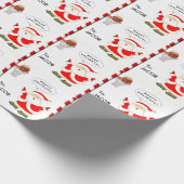 Kerstmis basketbal cadeaupapier (Hoek)