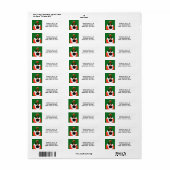 Kerstmis basketbal etiket (Full Sheet)