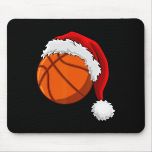 Kerstmis Basketbal Santa Hoed Mannen Jongens Sport Muismat