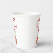 Kerstmis Basketbal Sport Ball Party Papieren Bekers (Rechts)