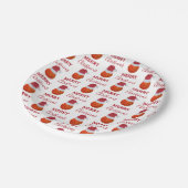 Kerstmis Basketbal Sport Ball Party Papieren Bordje (Gekanteld)