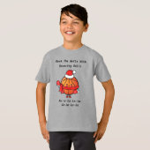 Kerstmis Basketbal Whimsy T-shirt (Voorkant volledig)