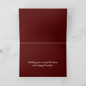 Kerstmis Baubles Holiday Card Feestdagen Kaart (Binnen)