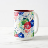 Kerstmis Baubles Holiday Coffee Mok (Voorkant rechts)