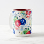 Kerstmis Baubles Holiday Coffee Mok (Voorkant links)