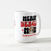 Kerstmis Beagle-hond Moeder Koffiemok (Voorkant rechts)