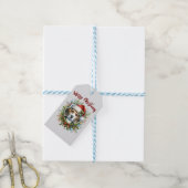 Kerstmis Beagle Rustieke Kerstmis Boerderij Stijl  Cadeaulabel (Met Touw)