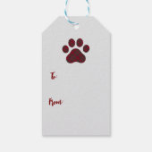 Kerstmis Beagle Rustieke Kerstmis Boerderij Stijl  Cadeaulabel (Achterkant)