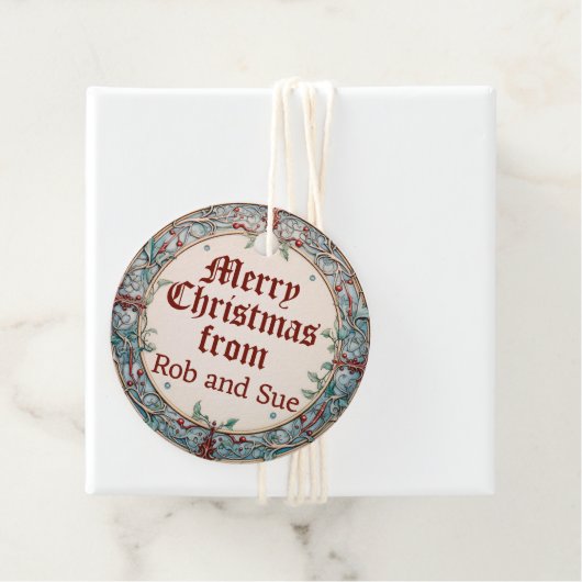 Kerstmis Bedankjes Labels (In situ)