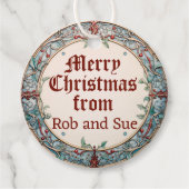 Kerstmis Bedankjes Labels (Voorkant)