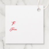 Kerstmis Bedankjes Labels (Achterkant)