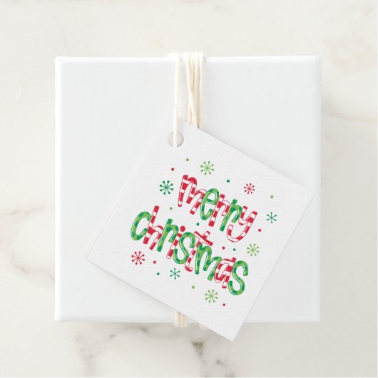 Kerstmis Bedankjes Labels (In situ)