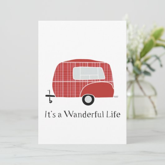 Kerstmis Bedankkaart (Staand voorkant)