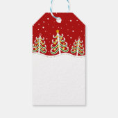 Kerstmis bedankt Bedankt voor waardering Cadeaulabel (Achterkant)