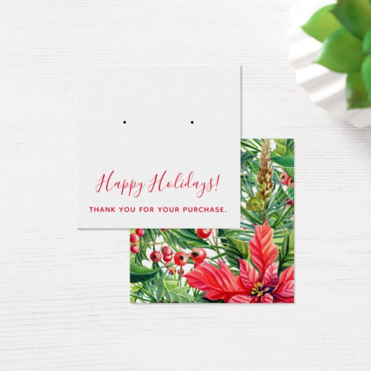 Kerstmis bedankt dat je een DisplayCard verdient Vierkante Visitekaartjes