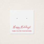 Kerstmis bedankt dat je een DisplayCard verdient Vierkante Visitekaartjes (Voorkant)