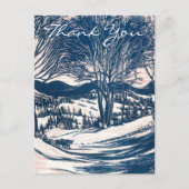Kerstmis Bedankt Vintage Briefkaart (Voorkant)