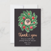 Kerstmis Bedankt voor een huisdier oppas van een h (Voorkant)