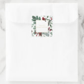 Kerstmis Bedankt voor je aankoop Vierkante Sticker (Tas)