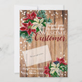 Kerstmis Bedankt voor je cadeaukaarthouder Feestdagenkaart (Voorkant)