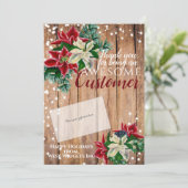 Kerstmis Bedankt voor je cadeaukaarthouder Feestdagenkaart (Staand voorkant)