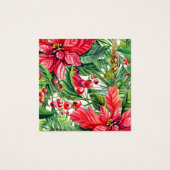 Kerstmis - Bedankt voor je Ketting Vierkante Visitekaartjes (Achterkant)