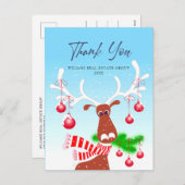 Kerstmis Bedrijfbedankt feestdag Feestdagenkaart (Voorkant / Achterkant)