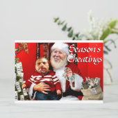 Kerstmis bedrog feestdagenkaart (Staand voorkant)