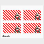 Kerstmis Beer Cadeaubont Label Stickers (Vel)