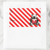 Kerstmis Beer Cadeaubont Label Stickers (Tas)