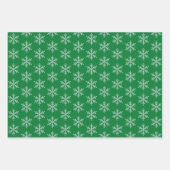 Kerstmis Beer Holiday Cadeau Snowflake Inpakpapier Vel (Voorkant 3)