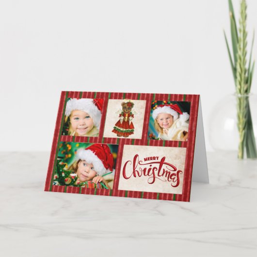 Kerstmis Beer Kaart met kerstmis (Voorkant)