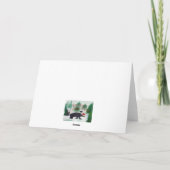 Kerstmis beer Kerstkaarten. Feestdagen Kaart (Achterkant)