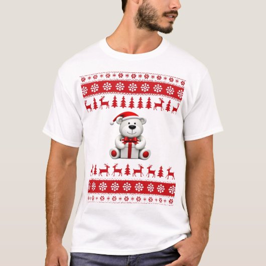 Kerstmis Beer Kerstmis (1) T-shirt (Voorkant)