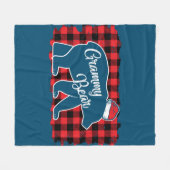 Kerstmis, Beer kerstmis, gebuffel Fleece Deken (Voorkant (Horizontaal))