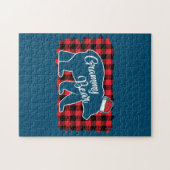 Kerstmis, Beer kerstmis, gebuffel Legpuzzel (Horizontaal)