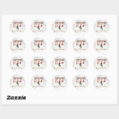 Kerstmis Beer Kerstmis Kledinglijn Ronde Sticker (Vel)