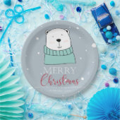 Kerstmis Beer op maat Papieren Bordje (Feest)