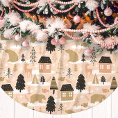 Kerstmis Beer Roze Black Gold Modern Kerstboom Rok