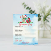 Kerstmis Beer Wachter Wachten op Baby (Staand voorkant)