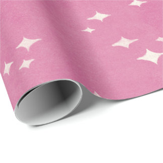 Kerstmis begint in een roze warme roze cadeaupapier