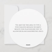 KERSTMIS BEGINT MET CHRIST Christelijk Minimalist Feestdagenkaart (Achterkant)