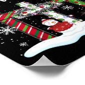 Kerstmis begint met Christelijke Christus Snowman Poster (Hoek)