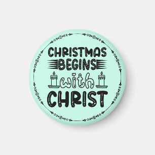 Kerstmis begint met Christus-61491 Magneet